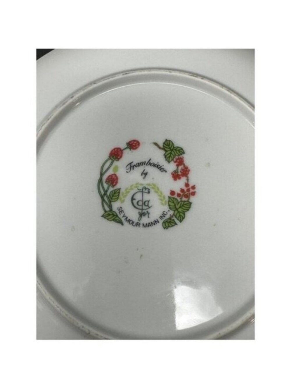 Vtg 1970s SEYMOUR MANN EDA FRAMBOISIER Salad Dessert Plates Set of 3 Raspberries - Picture 13 of 14